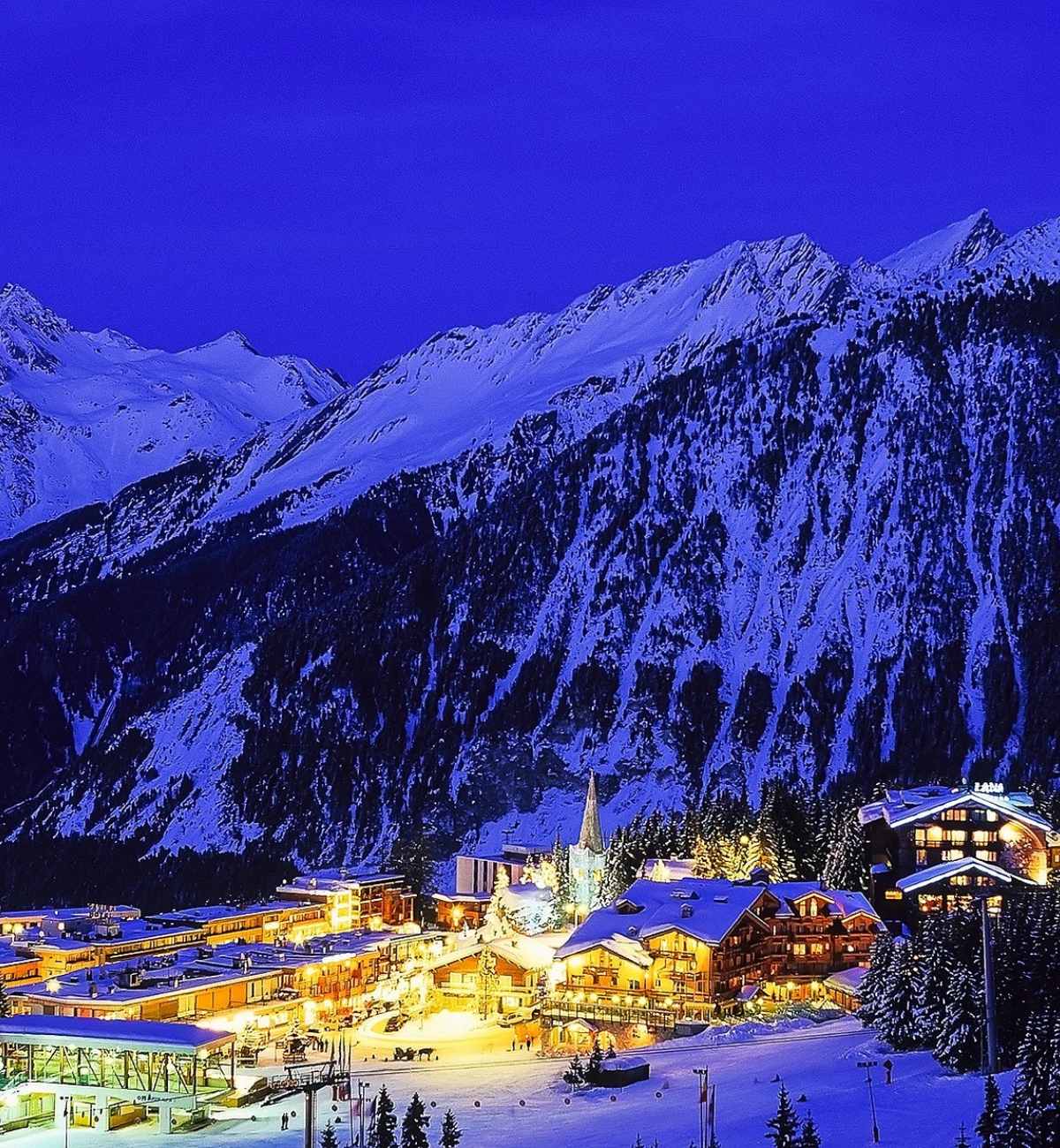 Courchevel ski slopes